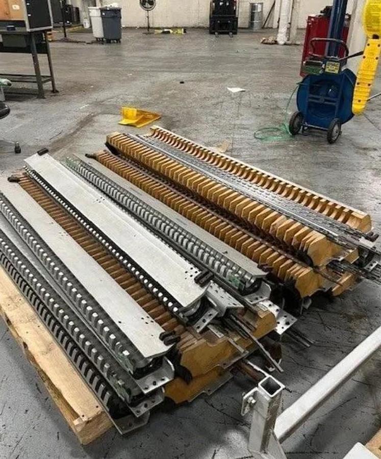 Catbridge #344-MC-18, 55" wide duplex turret slitter rewinder with core loading, shaftless floor pick-up, 2018 - Image 7