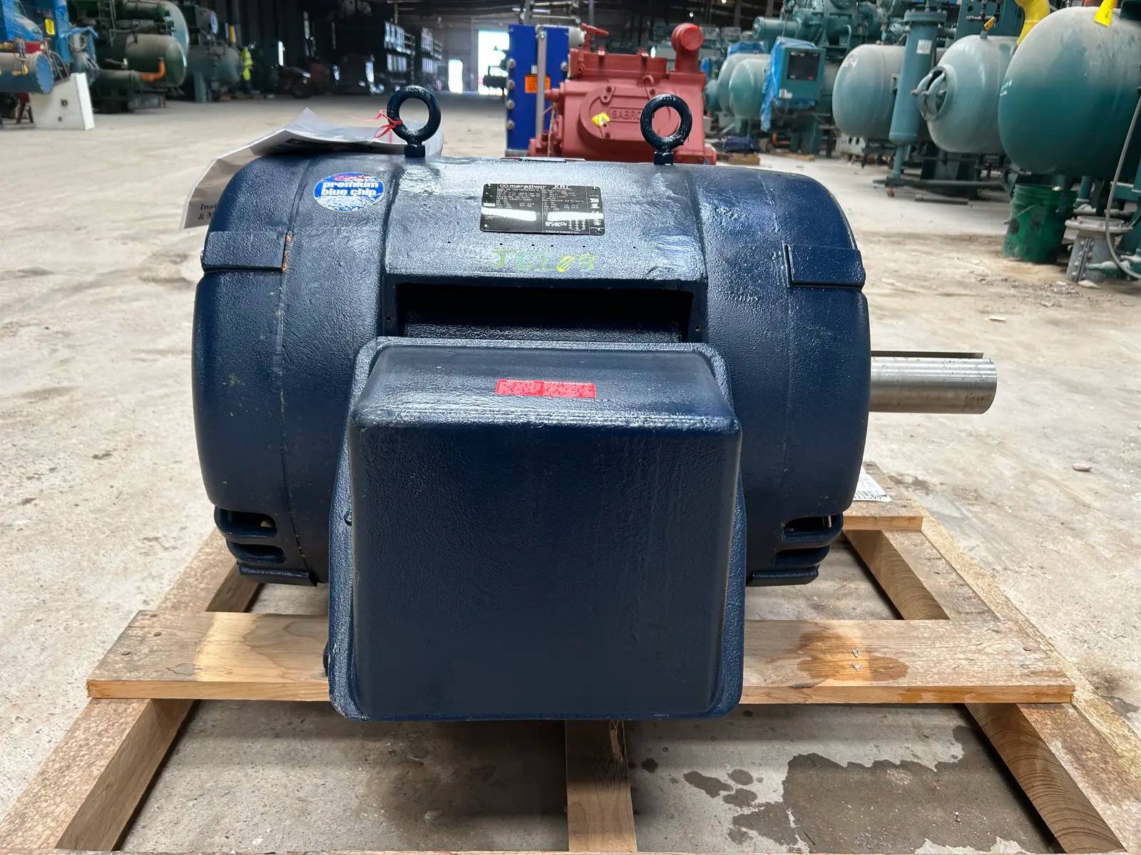 125 HP 1190 RPM Marathon #445TTDS16076AN, Electric Motor, Frame 445T, 145 amps, 460 Volts, 2017 - Image 3
