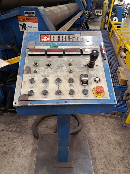 Bertsch 15' M-series, Plate Roll, digital read out, 15' x 5/8", 18"/17" diameter rolls, 2009 - Image 3