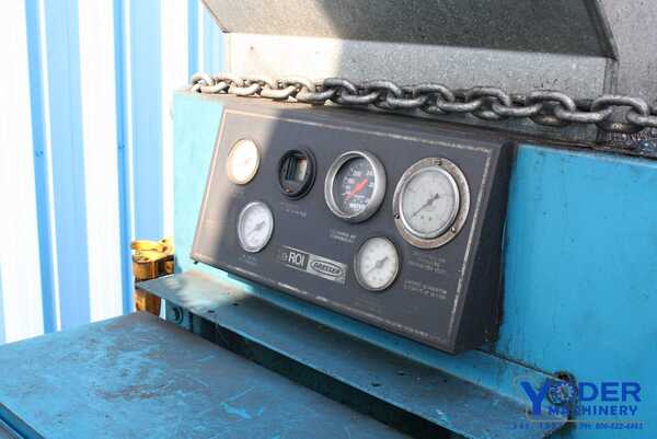 123 cfm, 125 psig, Leroi #A3055, rotary screw air compressor, air cooled, 120 gallon tnak, 1978 - Image 6