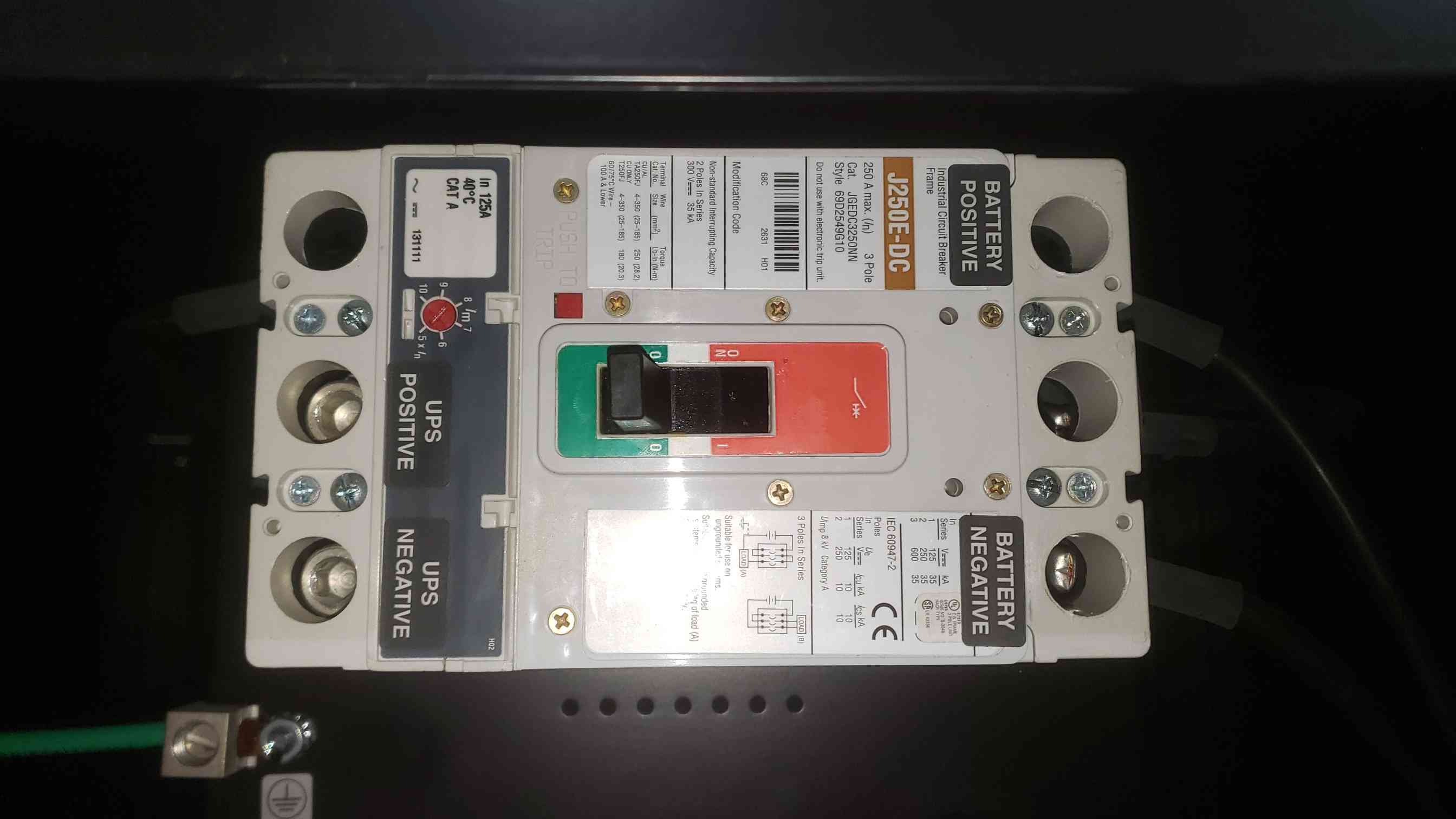 50.0 KVA Mitsubishi UP1133A-B503SU-2, uninterruptible power supplies W/ Battery Cabinet Diamond Series, 2014 - Image 7