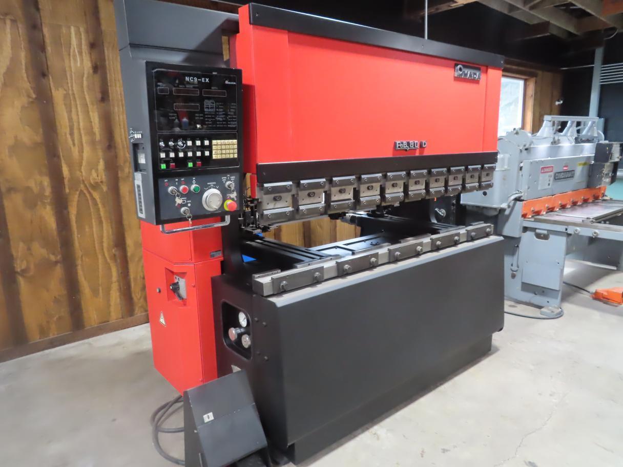 80 Ton, Amada #FBD-8020E, CNC Press Brake, 78.8" Bed, 82.1" Bending Length, 3.94" Stroke, 1.7' Throat, 14.57" - Image 2