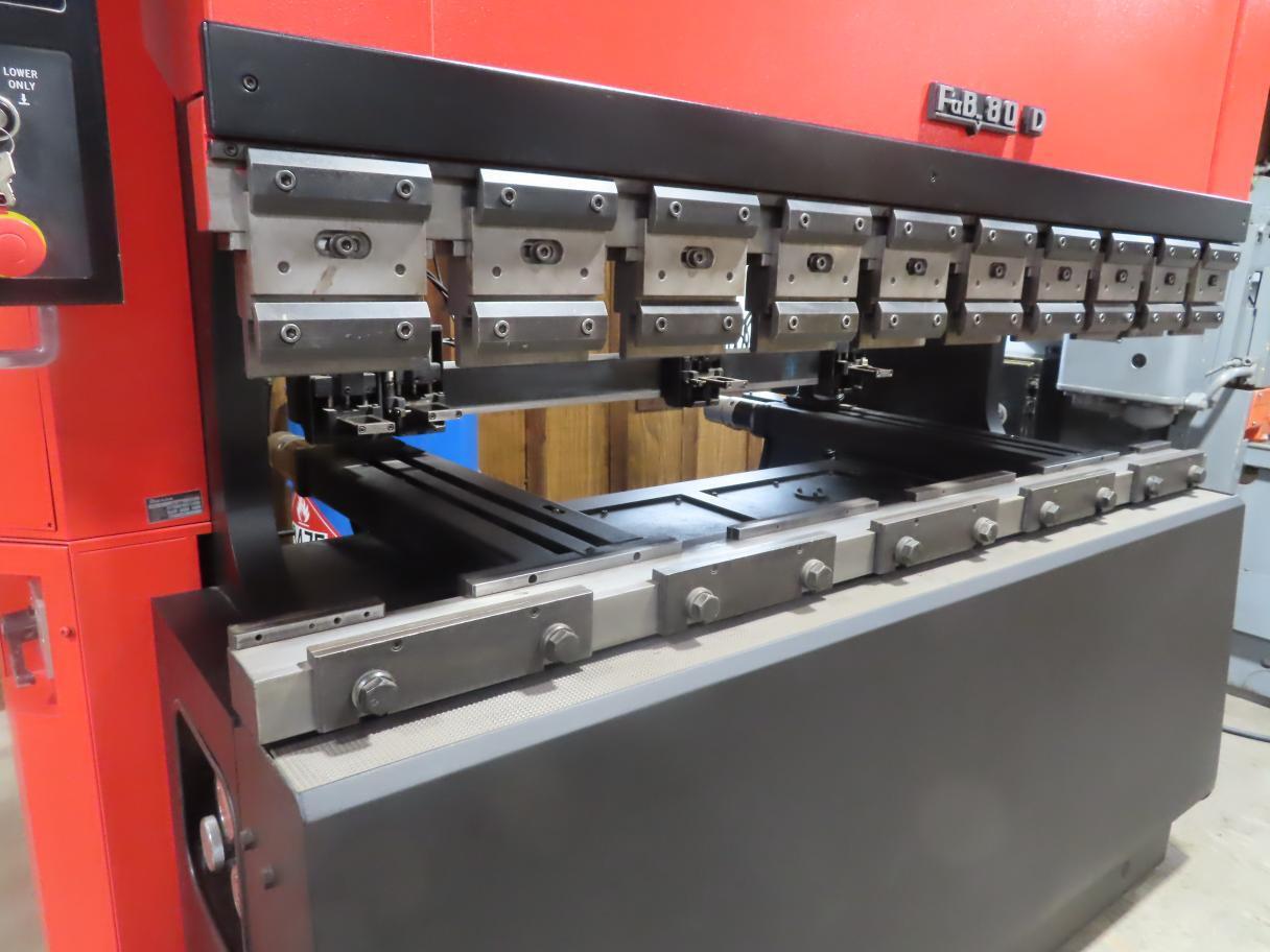 80 Ton, Amada #FBD-8020E, CNC Press Brake, 78.8" Bed, 82.1" Bending Length, 3.94" Stroke, 1.7' Throat, 14.57" - Image 8
