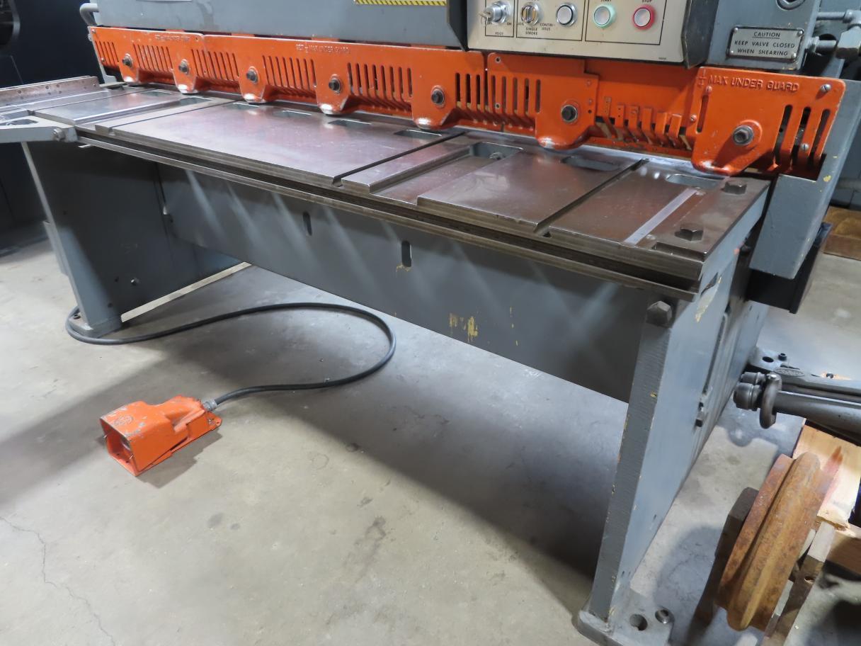 10 gauge x 6' Cincinnati #1006R, Power Squaring Shear, 75" Blade, 7 Hold Downs, 7.5 HP, 22-11 amps, 230/460 - Image 4