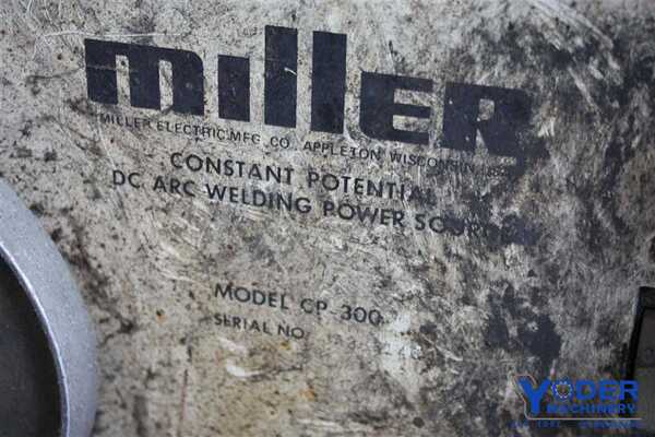 16.5/33 Amps, Miller #CP-300, DC arc welder with wire feed, 230/460 V., 12.5 KW, portable on cart - Image 4