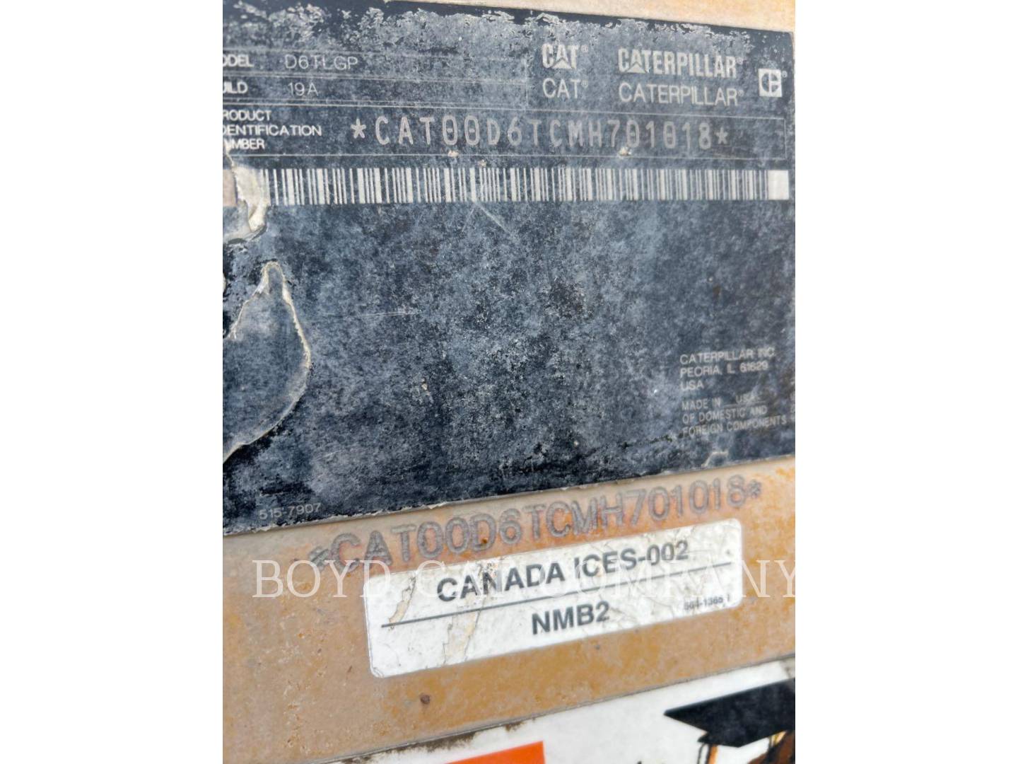 Caterpillar D6TVP, Crawler Dozer, 6555 hours, S/N: MH701018, 2019 - Image 6
