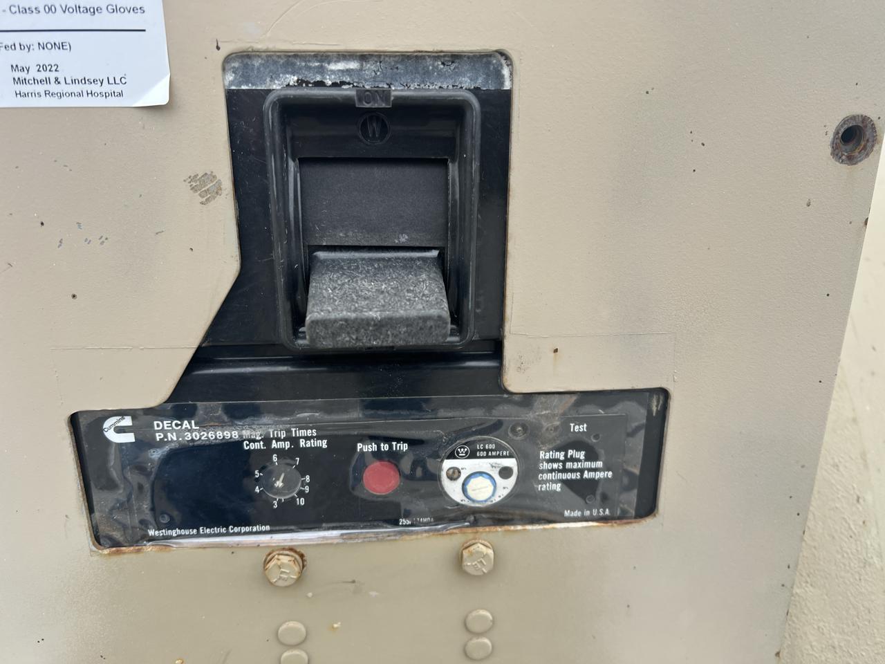 300 KW, Cummins 500FDR7018JJ, generator end with controller, 277/480 Volts, 1046 hours - Image 8