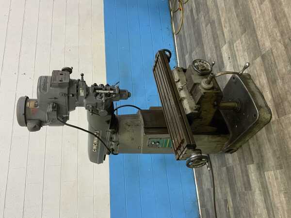 Bridgeport, vertical mill head with Cincinnati mill base, 10" x42" table, 2 HP, quick change taper in spindle - Image 9