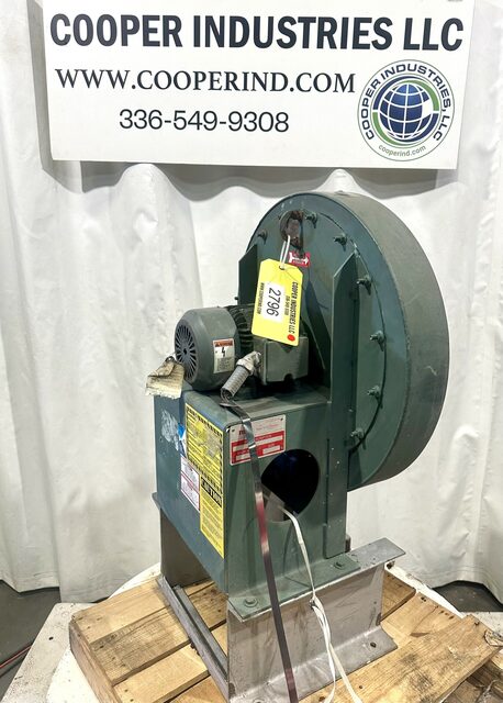 New York Blower, pressure blower size 1404, aluminum wheel, 2 HP New York Blower motor, 3470 RPM - Image 2