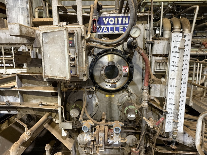 Voith #Fourdrinier (GBM) paper machine, 72" dia dryers, dual shoe press, 2002, available in sections - Image 4