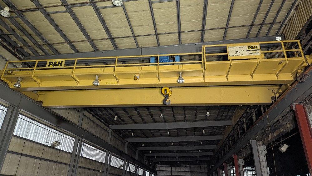 35 Ton, Demag, 57' 0" Span, 30' Lift, Class D, Pendant, VFD Bridge/Trolley, 2016 [#2643] - Image 2