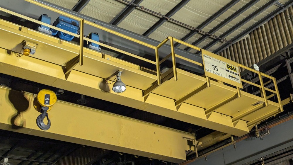 35 Ton, Demag, 57' 0" Span, 30' Lift, Class D, Pendant, VFD Bridge/Trolley, 2016 [#2643] - Image 6