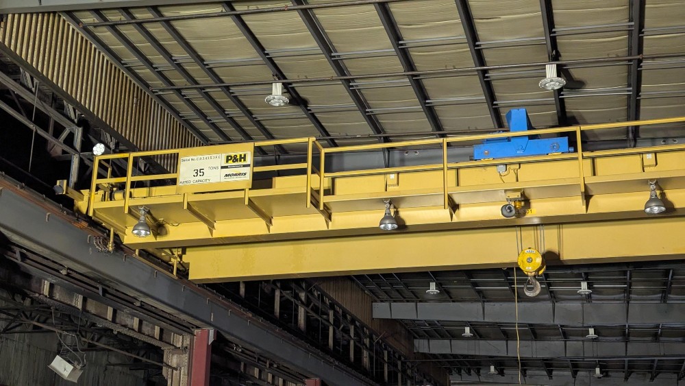 35 Ton, Abus, 57' 0" Span, 27' Lift, Class D, Pendant, VFD Bridge, 2003 [#2644] - Image 3