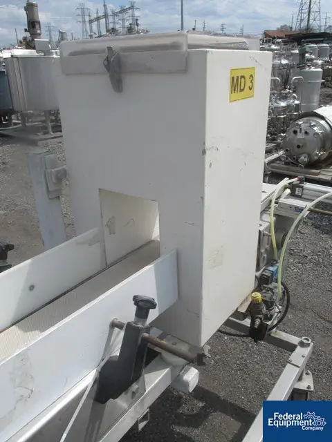 Cintex #SPL2084, Microsearch Metal Detector, w/ 6" x 90" conveyor, pneu reject, 2011 - Image 5