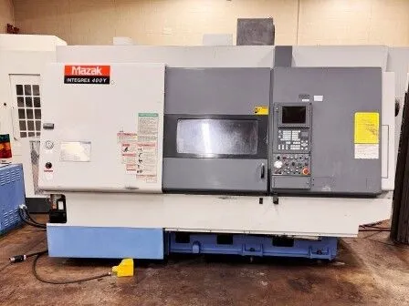 Mazak #Integrex-400Y, 5-Axis CNC Lathe, 24" swing, 15" chuck, 3.46" spindle bore, 3000 RPM, 40 ATC, 2001 - Image 1