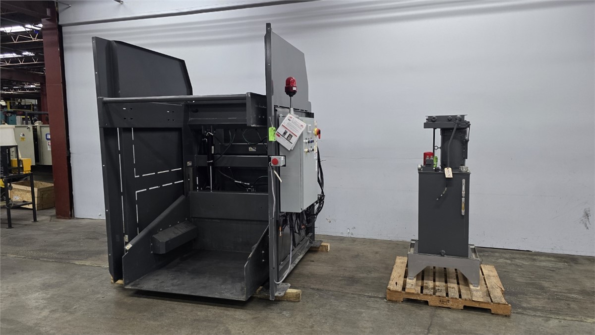 National Bulk Equipment, 40" x 48" x 51.5" Gaylord box dumper, 15500 lb., 135° rotation hydraulic cylindfers - Image 1