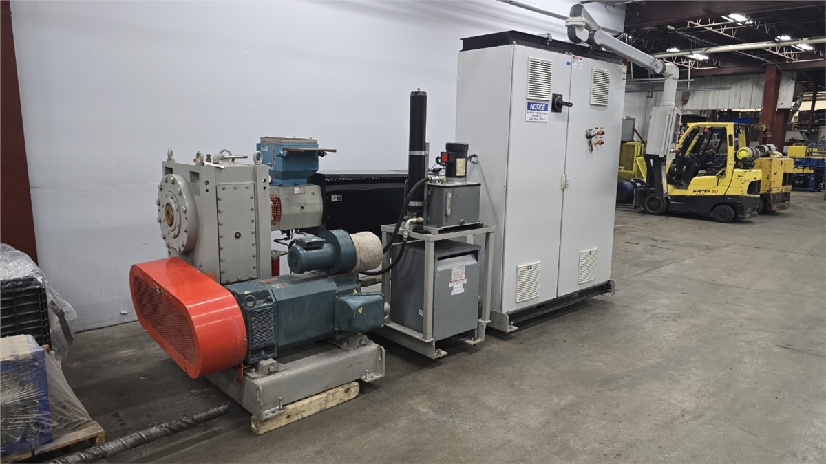 4.5" American Kuhne #450, extruder, 30:1 LD, air cooled, 250 HP, 300&deg;F, Hope Industrial HIS-UM17-CTBH - Image 2