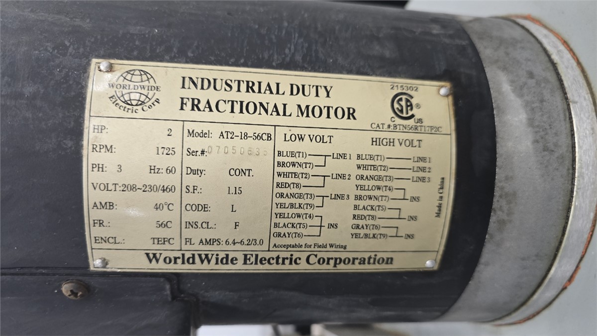 4.5" American Kuhne #450, extruder, 30:1 LD, air cooled, 250 HP, 300&deg;F, Hope Industrial HIS-UM17-CTBH - Image 4