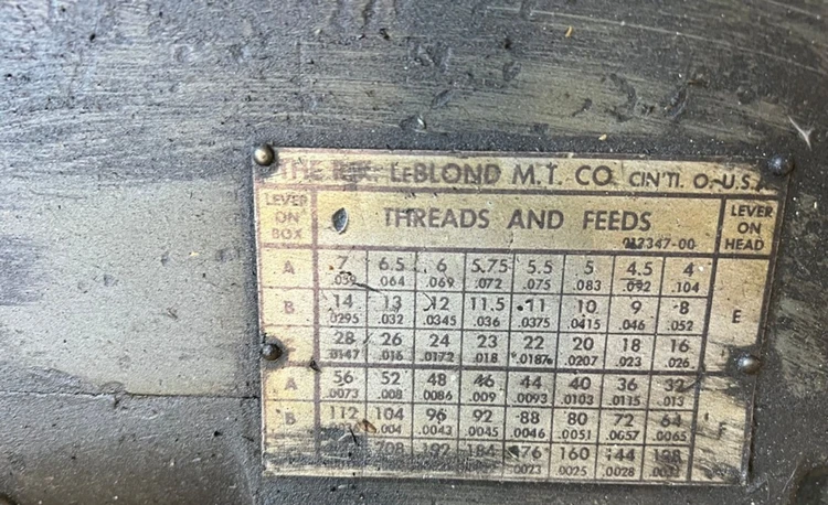 15-1/2" x 54" Leblond #Regal, Engine Lathe, 9.5" swing over cross slide, 1.57" spindle bore, 45-1800 RPM - Image 3