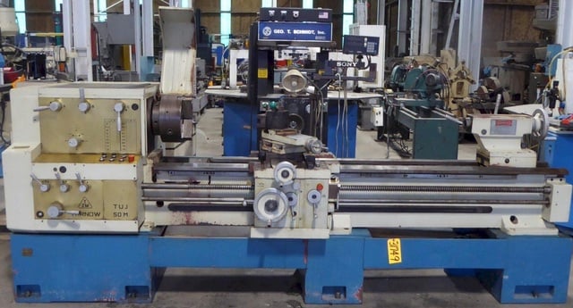 22" x 80" Toolmex #TUJ-50M/80, Engine Lathe, 14-1/2" swing over cross slide, 15" 3-jaw chuck, 3-1/2" spindle - Image 1