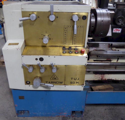 22" x 80" Toolmex #TUJ-50M/80, Engine Lathe, 14-1/2" swing over cross slide, 15" 3-jaw chuck, 3-1/2" spindle - Image 4