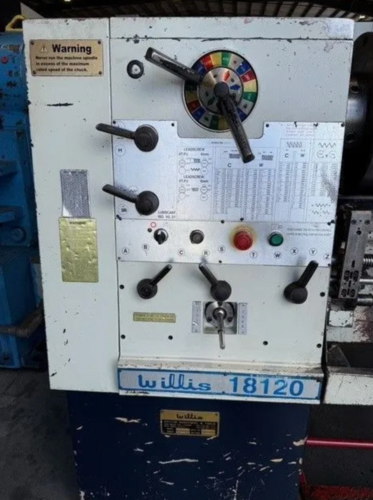 18" x 120" Willis #18120, Engine Lathe, 11-1/2" swing over cross slide, 13" bed width, 16" Bison 3-jaw chuck - Image 5