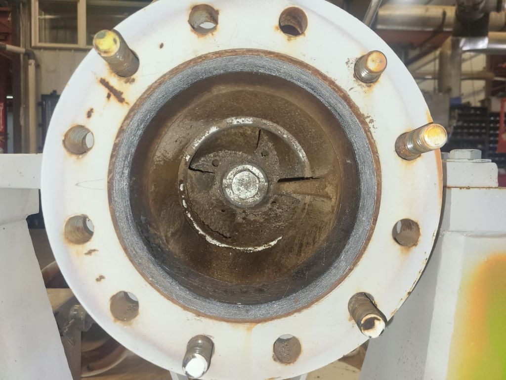 770 GPM @ 416' TDH, Sulzer Bingham #3x6x11.5A CAP, horizontal multi-stage centrifugal pump, complete - Image 5