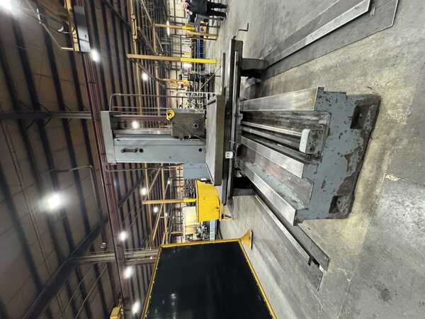 5-1/8" Wotan #B-130S, horizontal boring mill, 60" x 67" table, 2-Axis Newall C080 digital read out, pendant - Image 3