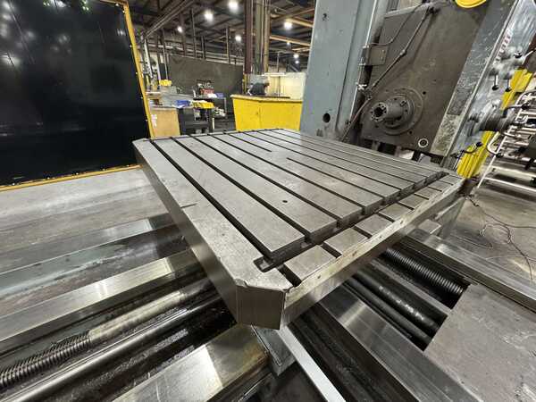 5-1/8" Wotan #B-130S, horizontal boring mill, 60" x 67" table, 2-Axis Newall C080 digital read out, pendant - Image 5