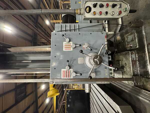 5-1/8" Wotan #B-130S, horizontal boring mill, 60" x 67" table, 2-Axis Newall C080 digital read out, pendant - Image 7