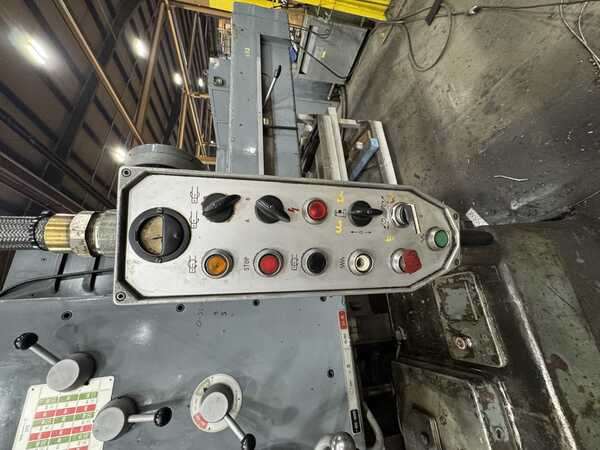 5-1/8" Wotan #B-130S, horizontal boring mill, 60" x 67" table, 2-Axis Newall C080 digital read out, pendant - Image 8