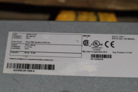 Abb ach550-uh-125a-4 ac drive 550 series 3 phase 380-480 v ac stock hp143 - Image 5