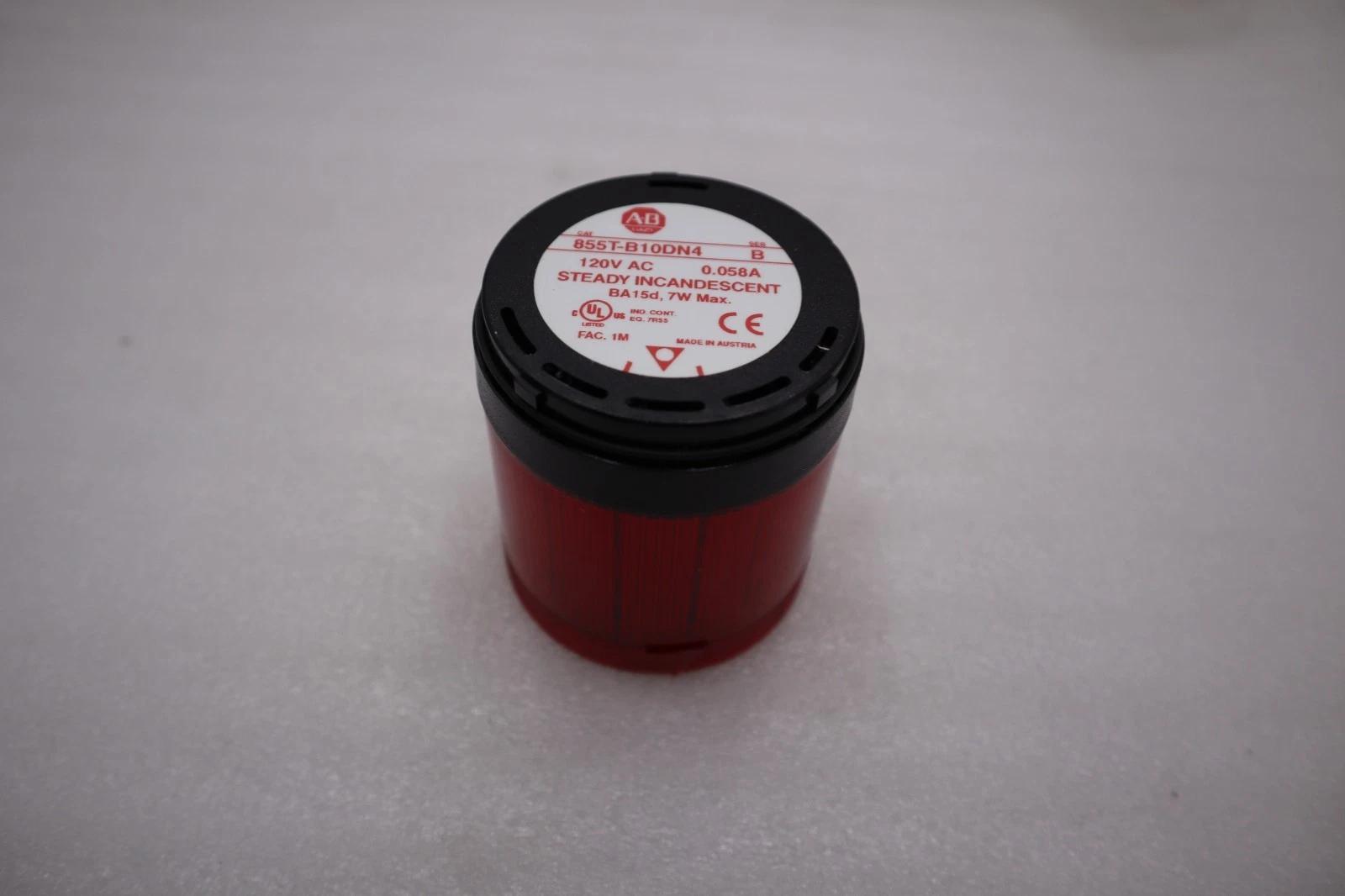 New open box allen-bradley 855t-b10dn4 ab red steady stack light stk h963a - Image 2