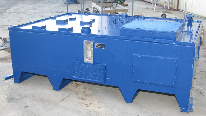 1000 Ton, Lake Erie, 37.5" x32", down-acting, 20" daylight, 7" stroke, frame-style, hydraulic tank, #2330 - Image 7