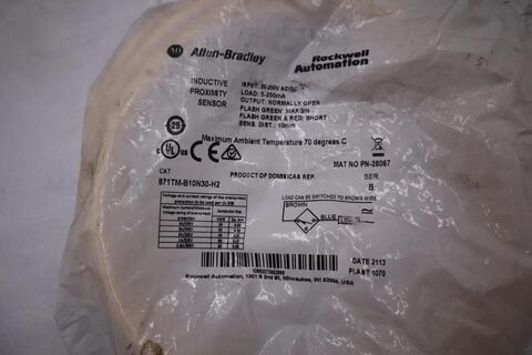 Allen-Bradley bradley 871tm-b10n30-h2 ser. b 20-250v ac/dc - stock 4916cc - Image 2