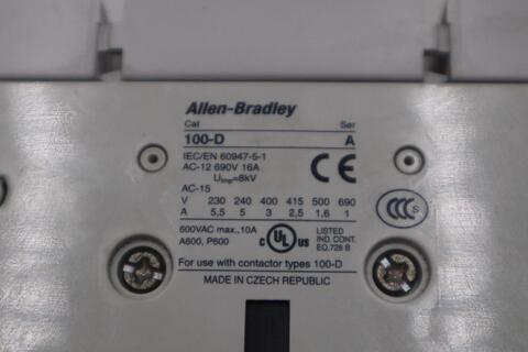 Allen-Bradley 100-D420 Industrial Contactor 100-D 110-130V - STOCK 3729CC - Image 3