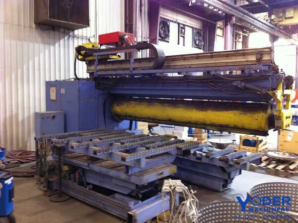 10' Cloos flat plate/cylinder seam welder w/power supply, Mig welding package, #61634 - Image 8