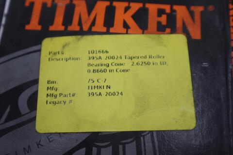 LOT OF 5 --- 395A Timken Tapered Roller Bearing NEW OPEN BOX STK CC144 - Image 3