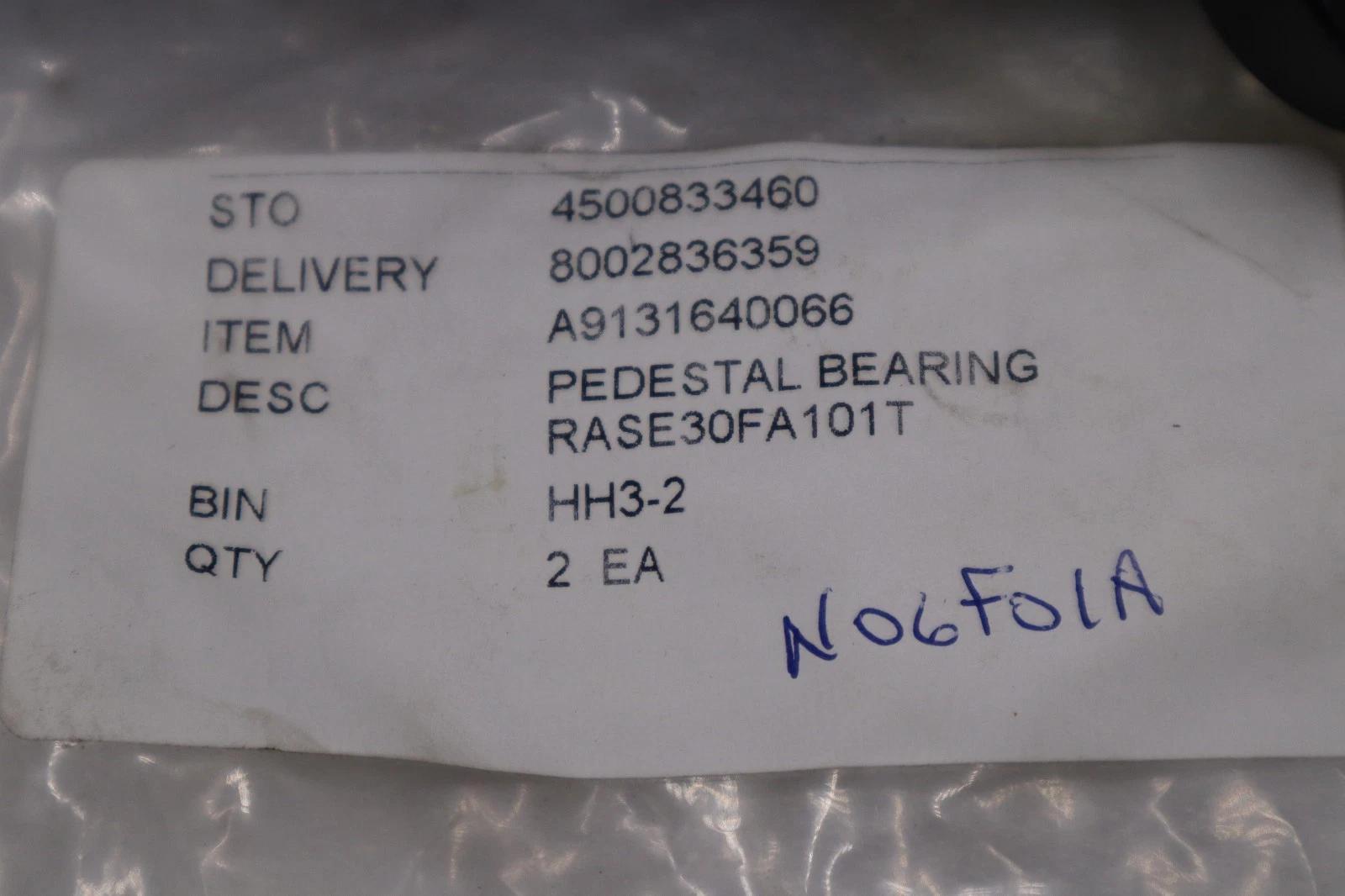 New ina rase30fa101t pedestal bearing stock h1356 - Image 2
