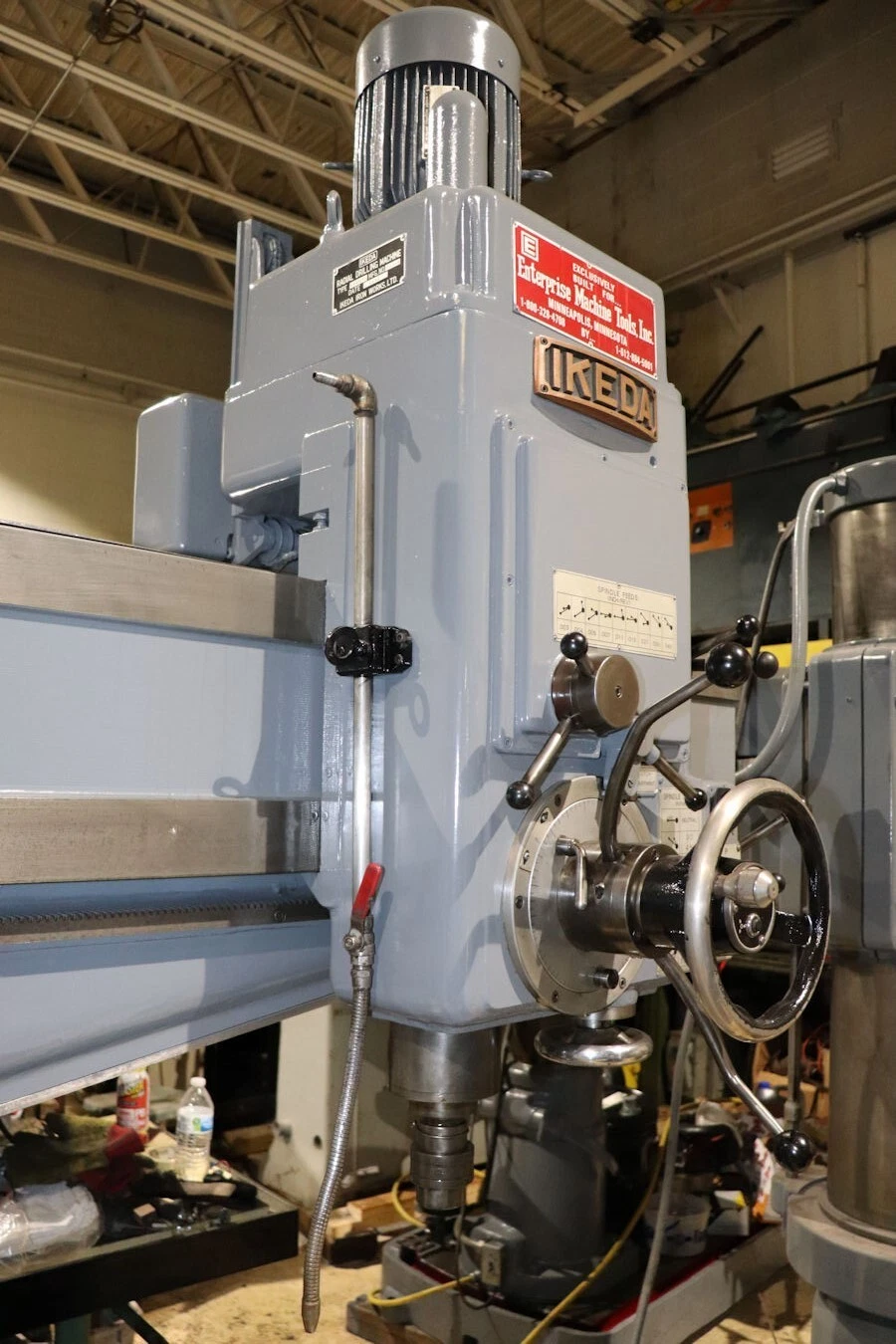 4' -12" Ikeda #RM-1175, Radial Drill, 30-1500 RPM, 5.5 kW, 200/440 V, 1979 - Image 9