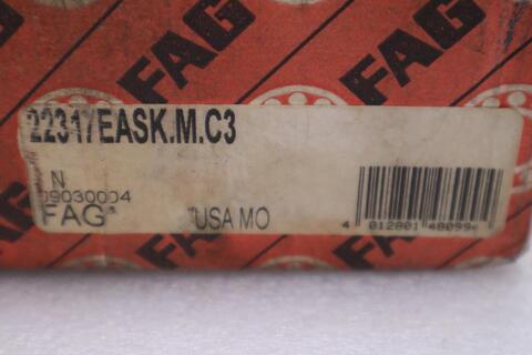 FAG 2231EASK.M.C3 Spherical Roller Bearing 65x140x48mm New Stock K-3234CC - Image 3