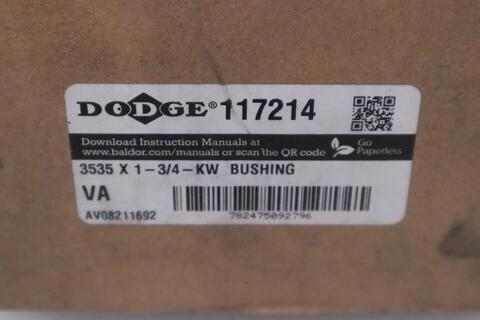 Dodge 3535 x 1 3/4 kw 117214 taper lock bushing new open box stk cc115 - Image 2
