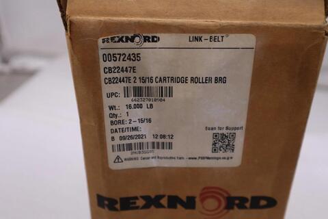 New open box rexnord cb22447e / cb22447e cartridge roller bearing stock 1533cc - Image 2