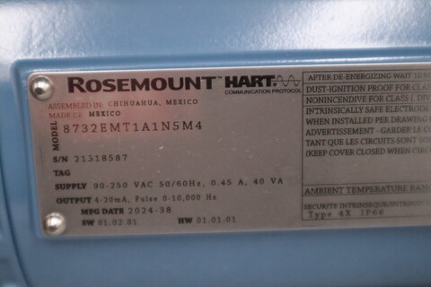 NEW OPEN BOX ROSEMOUNT 8732EMT1A1N5M4 Flow Transmitter STOCK GF7 - Image 2