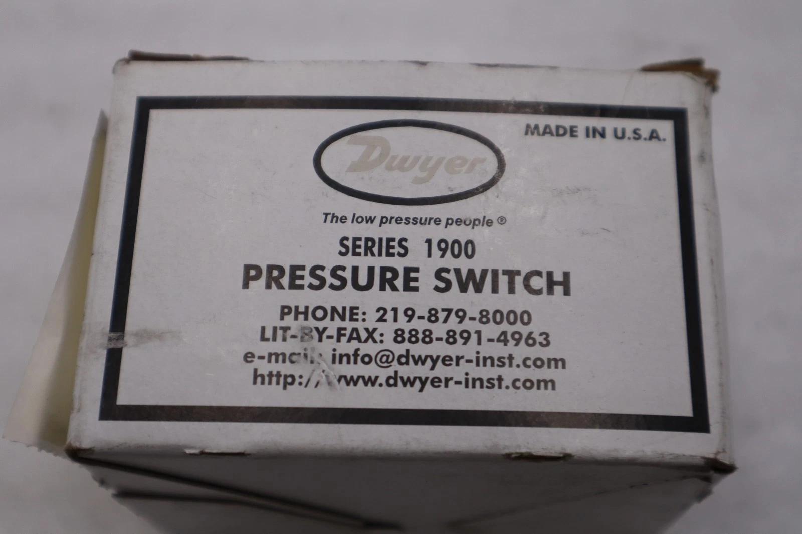 Dwyer 1910-5 pressure switch, differential series 1900 - stock 3837cc - Image 2