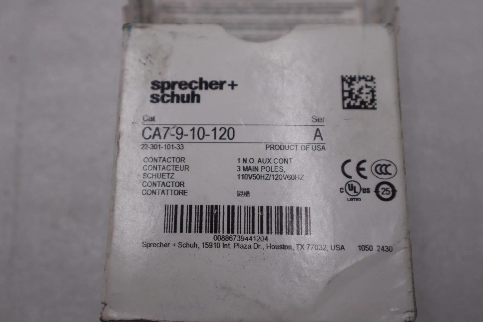 NEW OPEN BOX Sprecher & Schuh CA7-9-10 Contactor SERIES A STK K3263CC - Image 3