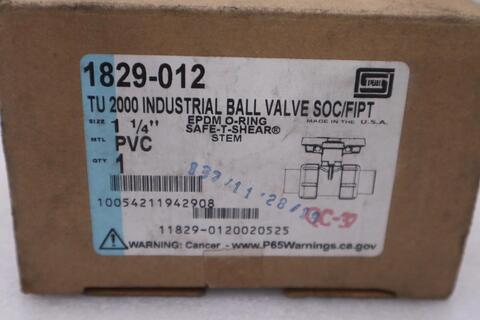 NEW OPEN BOX Spears 1829-012 1-1/4 PVC Union Ball Valve STK CC120 - Image 3