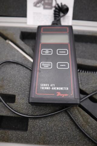 Dwyer Series 471 Digital Thermo Anemometer AS PICTURED STOCK H437 - Image 2