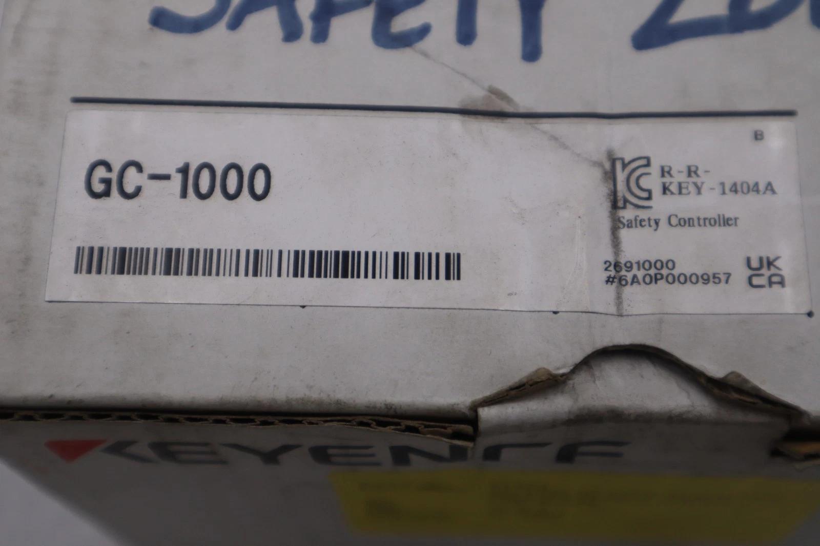 Keyence GC-1000 Industrial Safety Controller Ethernet LCD STOCK 1416CC - Image 2