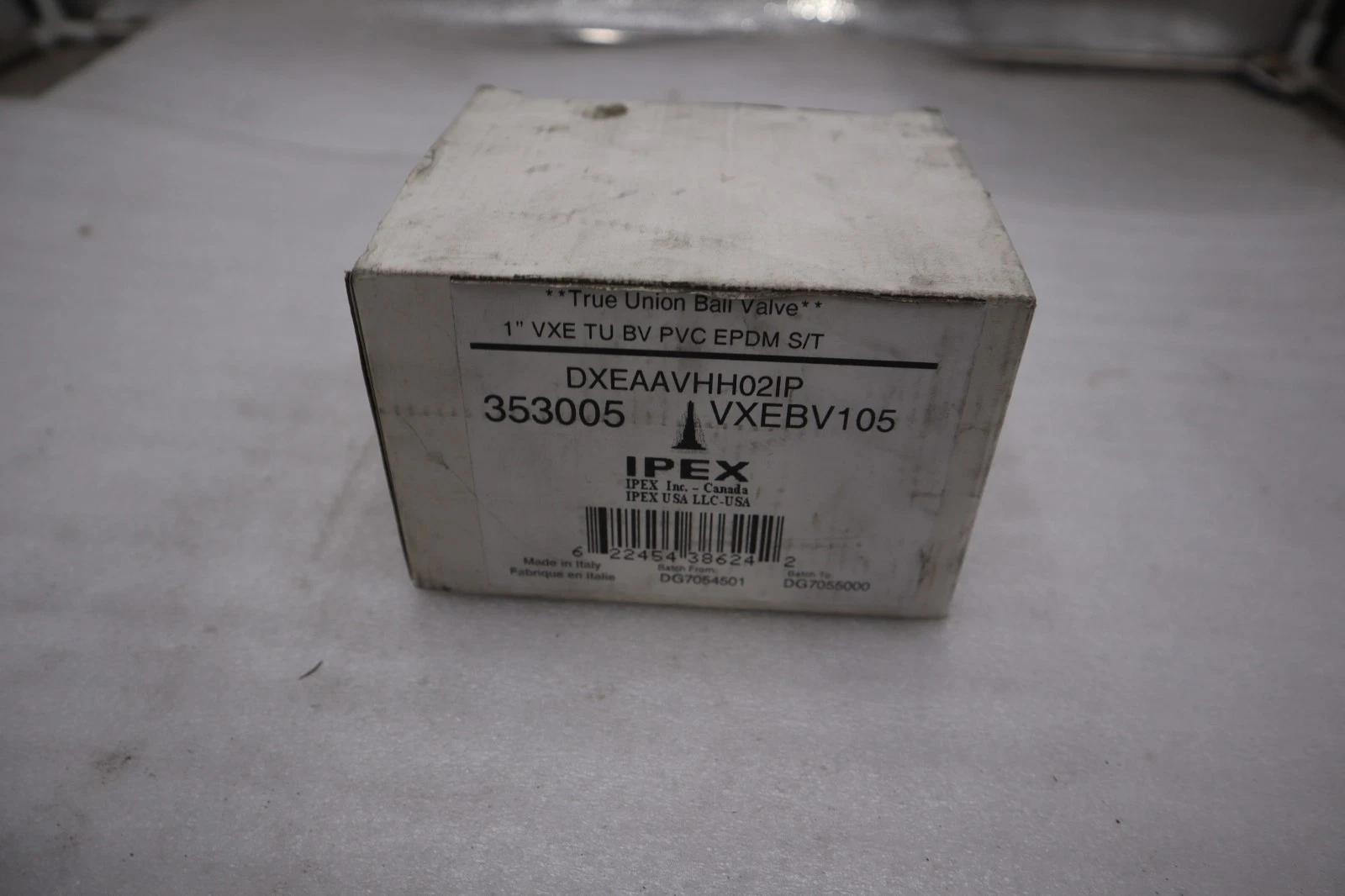 NEW OPEN BOX Ipex Vxe-Epdm 1" True Union Ball Valve Vxebv105 353005 STK 5654CC - Image 1
